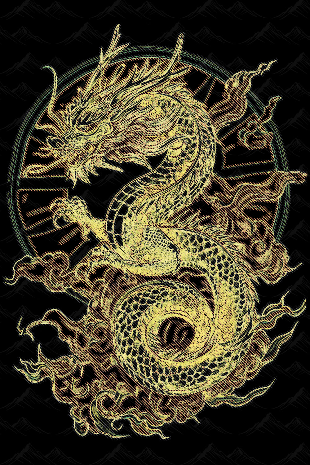 Golden Dragon Hoodie