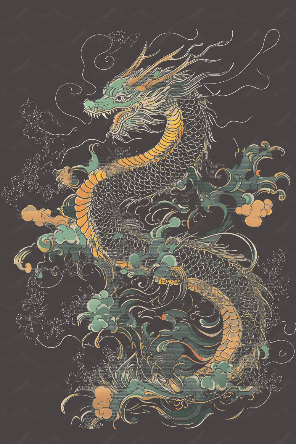 Green Dragon Heavyweight T-Shirt