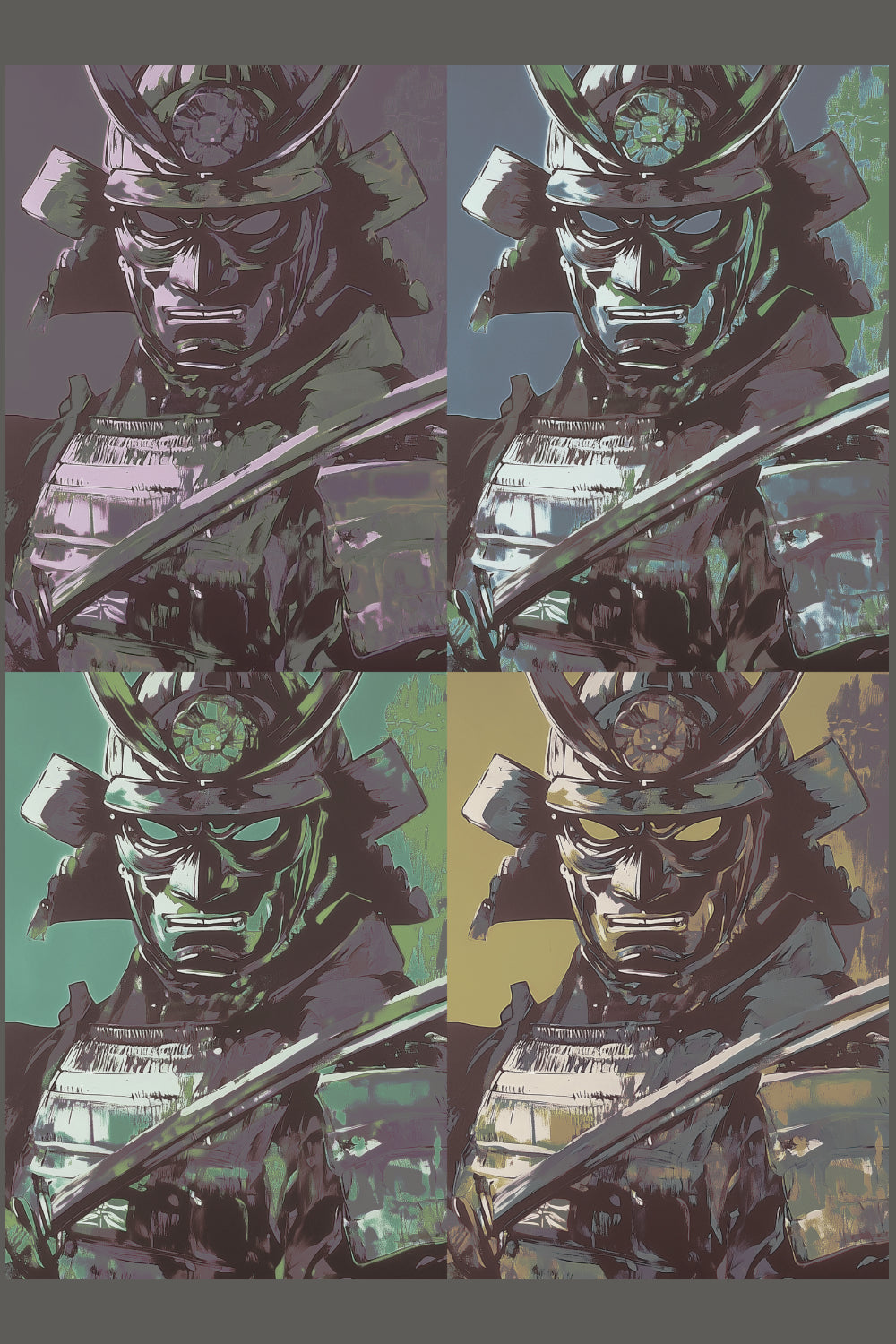 Pop-Art Samurai Heavyweight T-Shirt