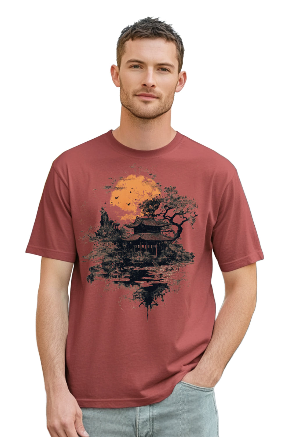 Floating Temple Heavyweight T-Shirt